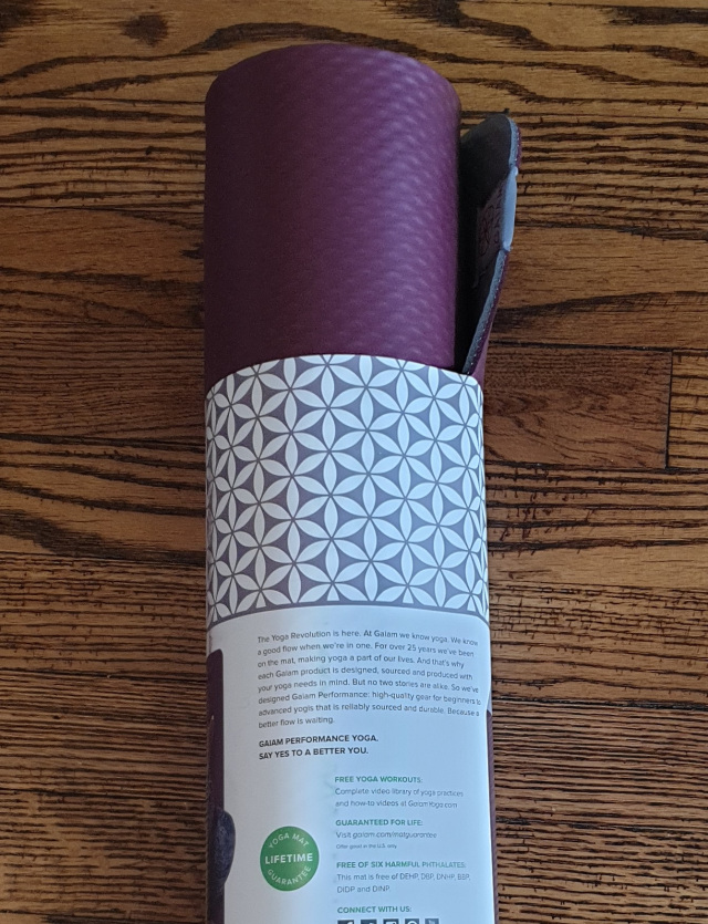 yoga mat and video